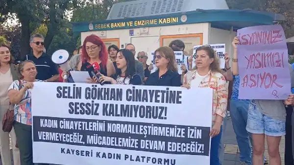 Kayseri Kadın Platformu Selin Gökhan cinayetini protesto etti