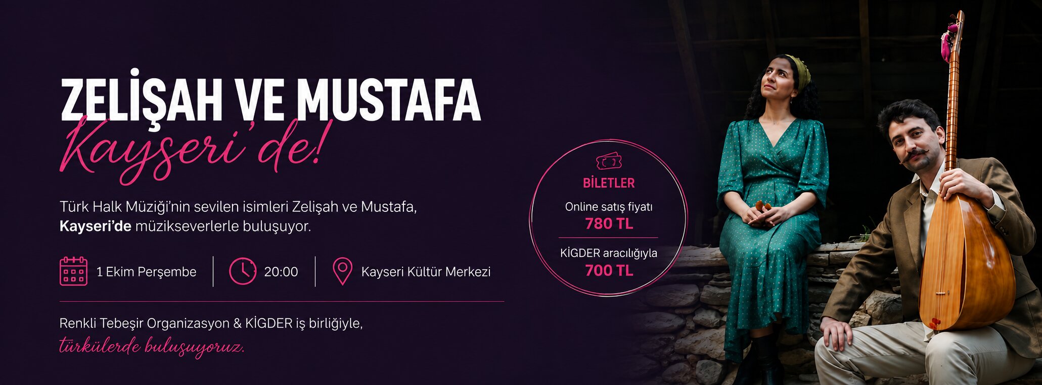 Zelişah ve Mustafa Kayseri'de — 1 Ekim, Kayseri Kültür Merkezi